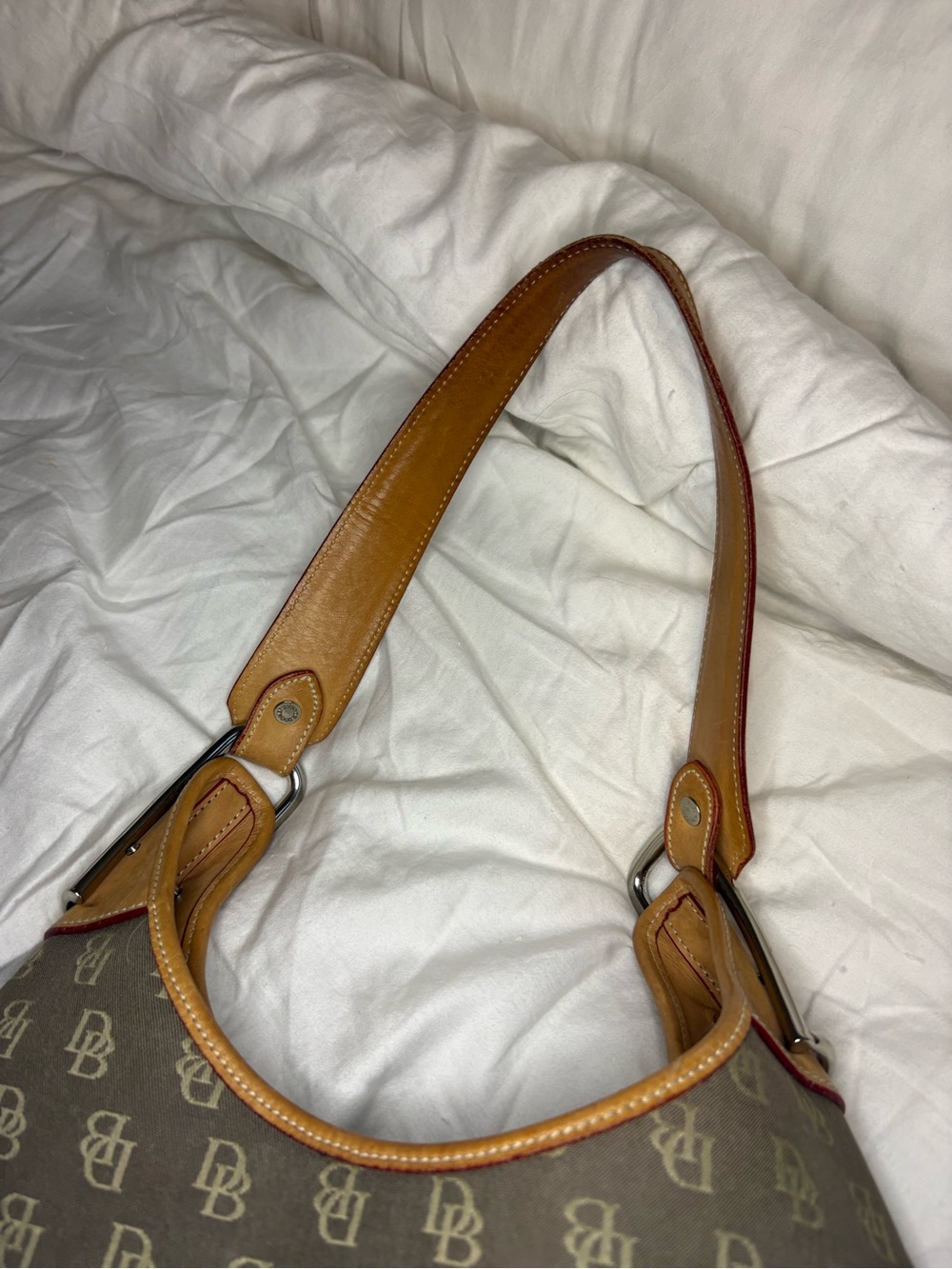 Y2K Dooney & Bourke Classic Signature Hobo Shoulder Bag. Jackie Closure - Picture 6 of 16